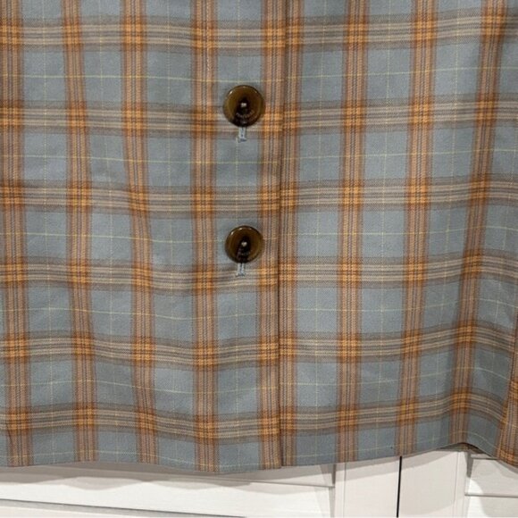 Peacebird Plaid Peaked Collar Blazer - Picture 6 of 12